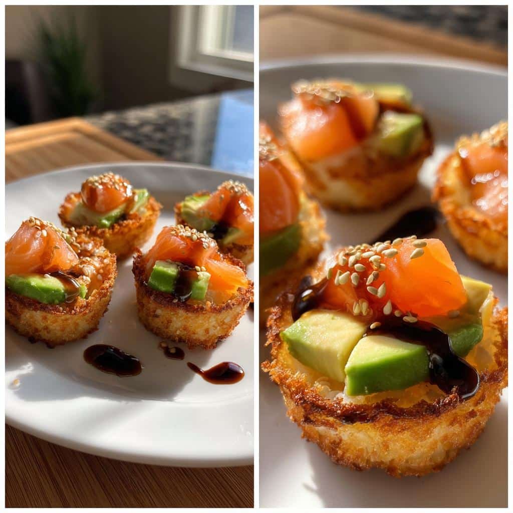 Air Fryer Crispy Rice Sushi Bites