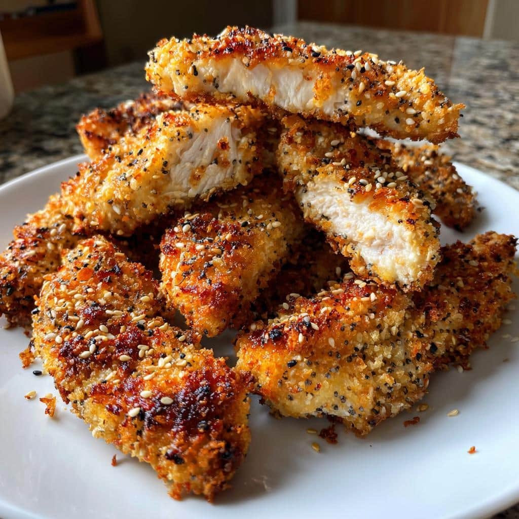 Air Fryer Everything Bagel Seasoning Chicken Tenders