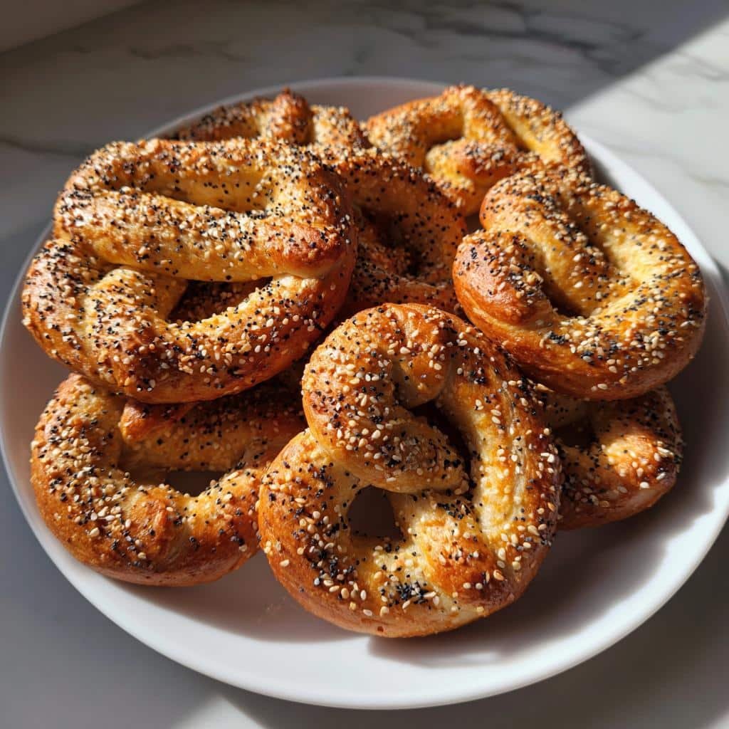 Air Fryer Everything Bagel Seasoning Pretzels