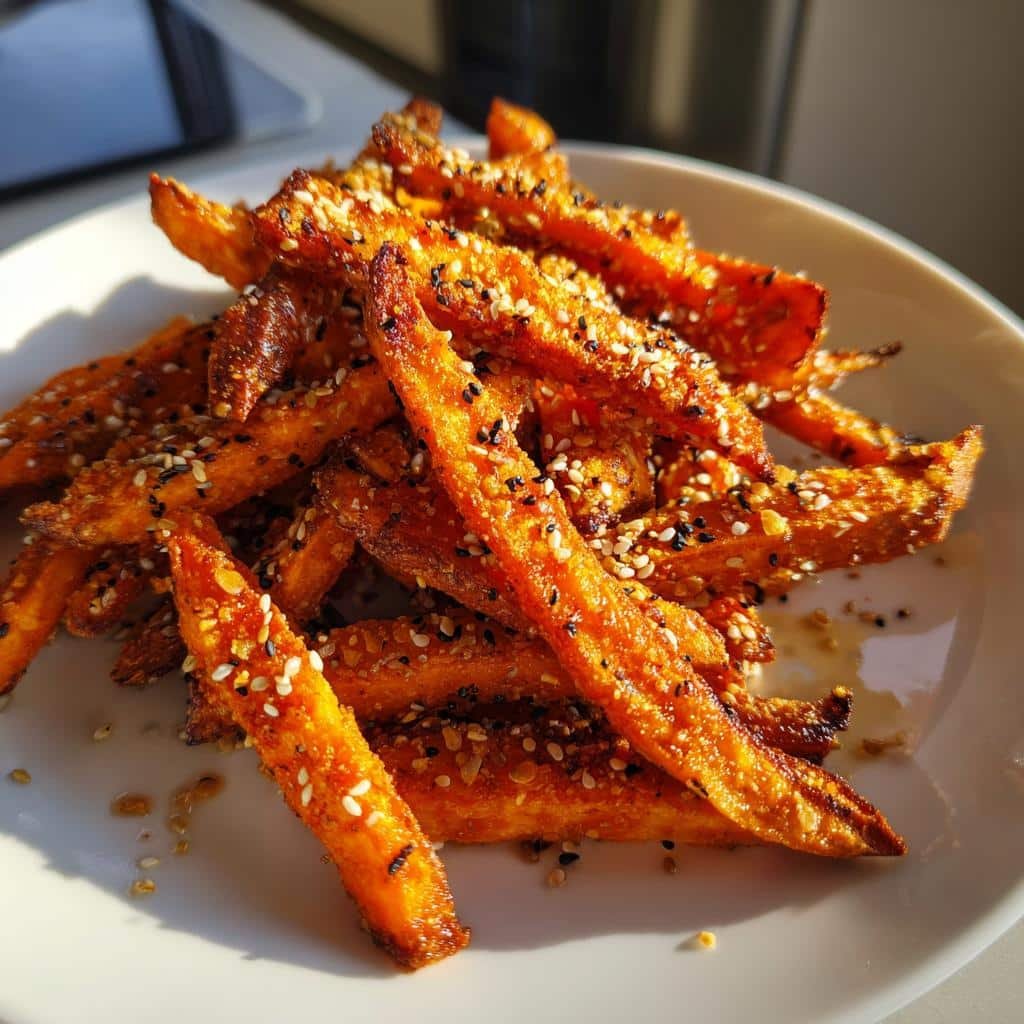 Air Fryer Furikake Sweet Potato Fries
