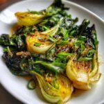 Air Fryer Ginger Scallion Bok Choy