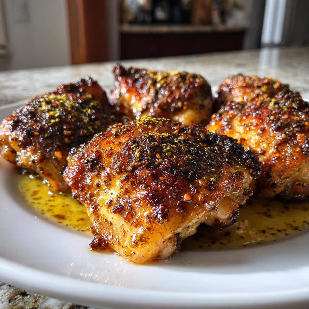 Air Fryer Lemon Za'atar Chicken Thighs