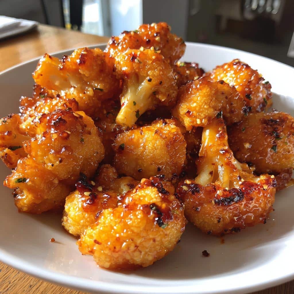 Air Fryer Mango Habanero Cauliflower Bites