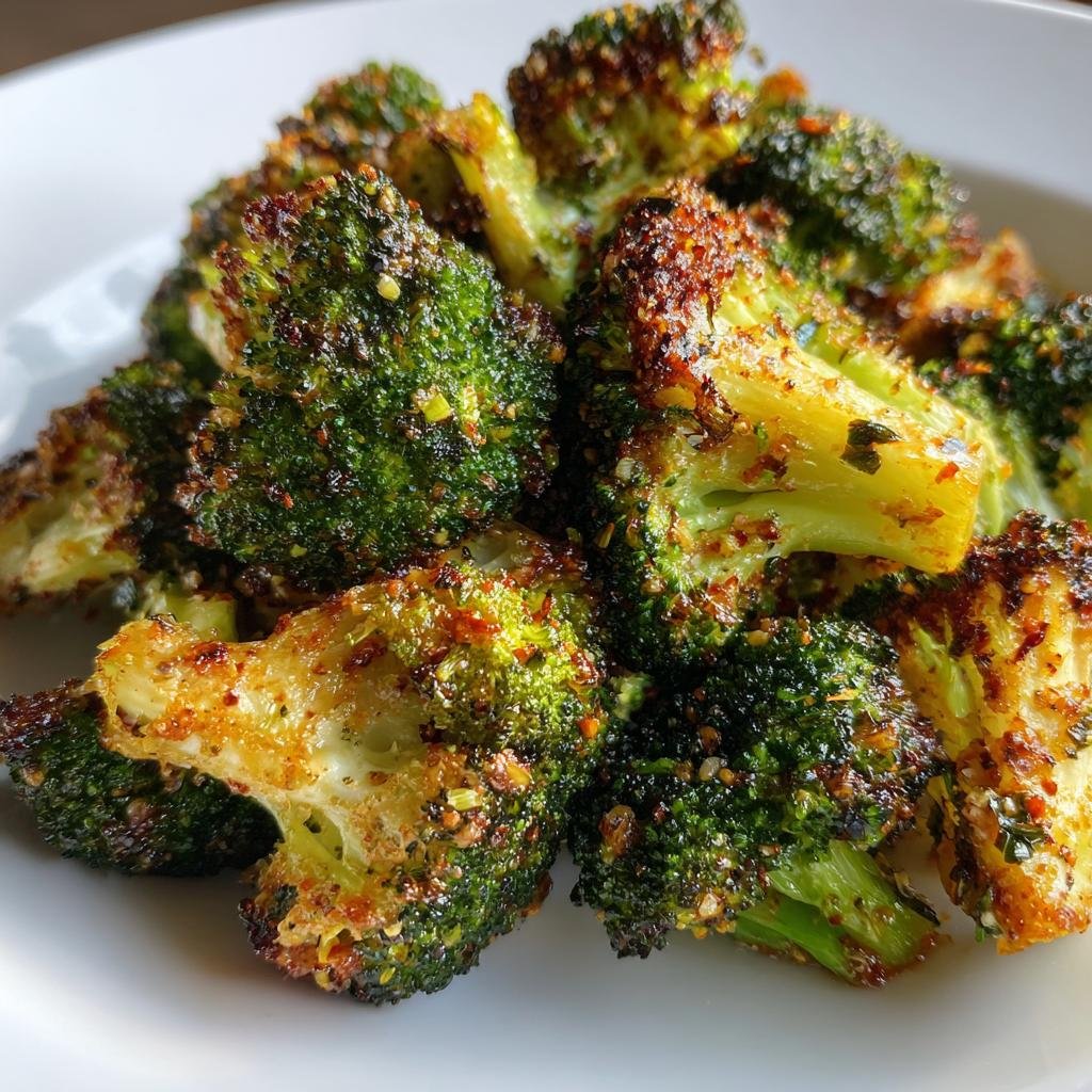 Air Fryer Ranch Seasoning Broccoli