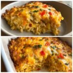 Air Fryer Savory Oatmeal Bake