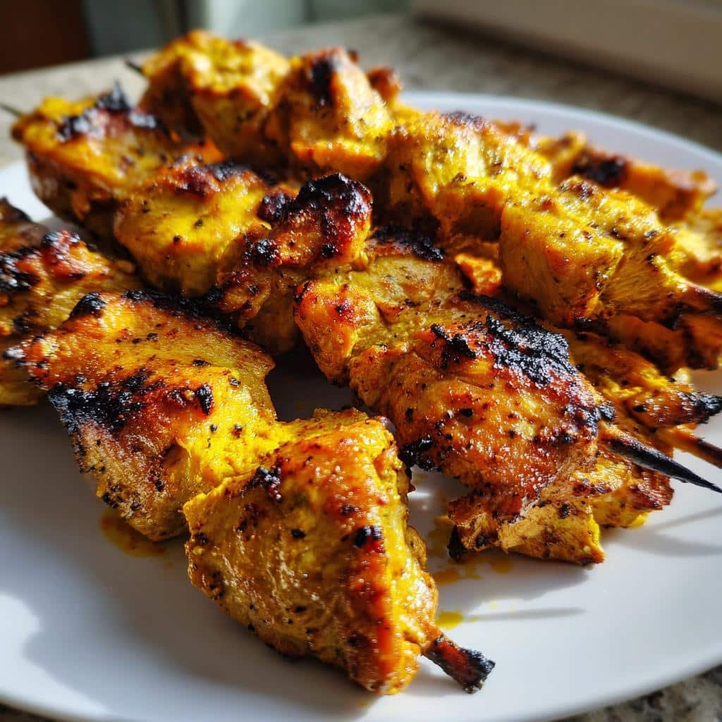 Air Fryer Turmeric Ginger Chicken Skewers - detail 1