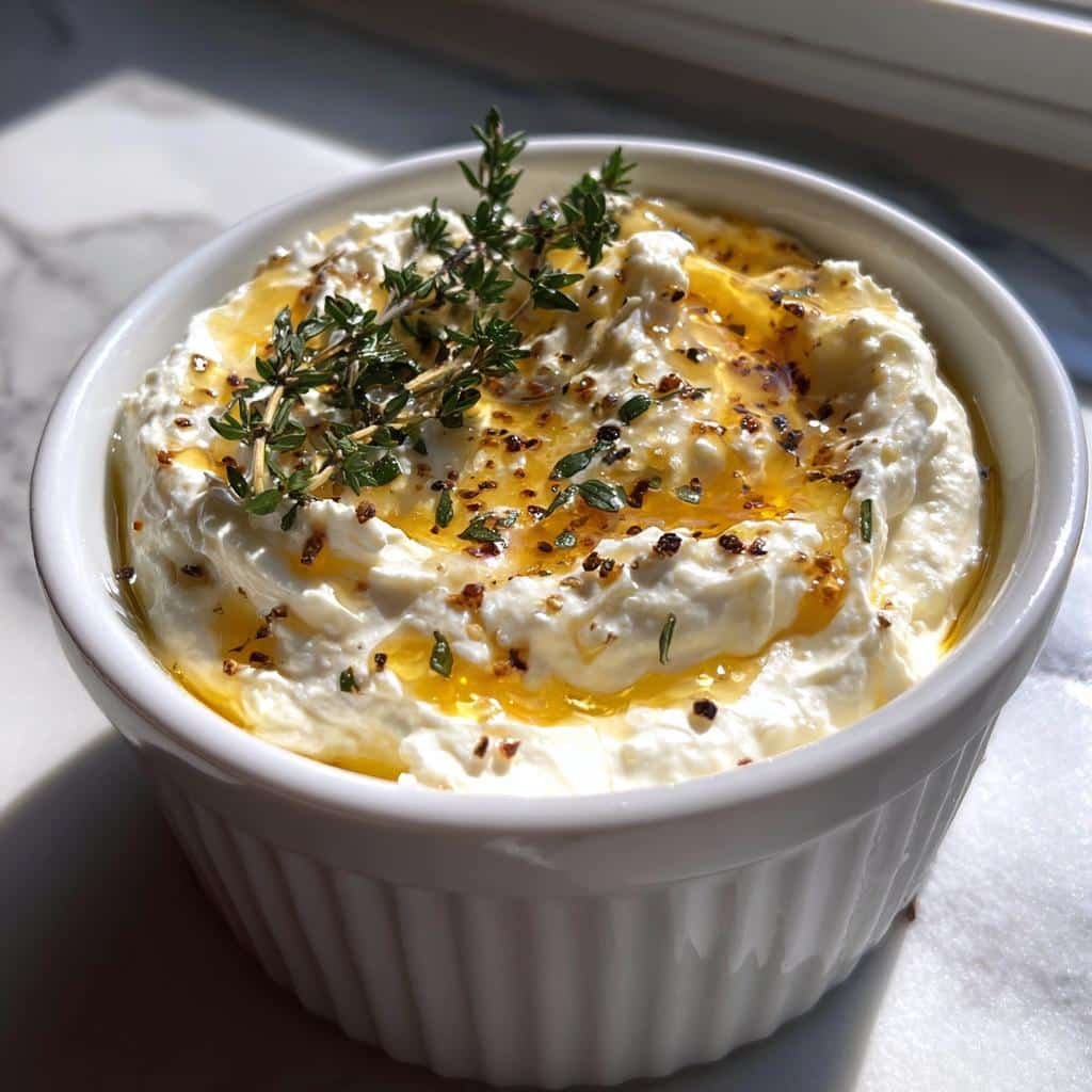 Air Fryer Whipped Feta Honey Dip