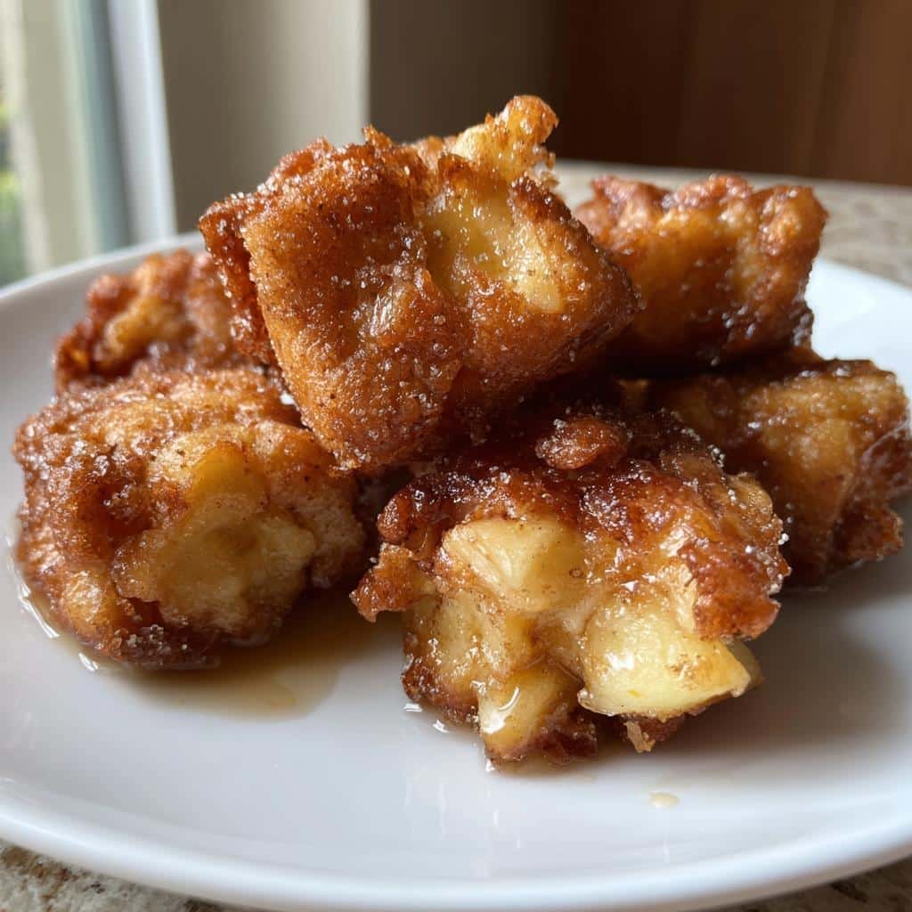 Air fryer apple fritter chunks