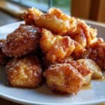Air fryer apple fritter chunks