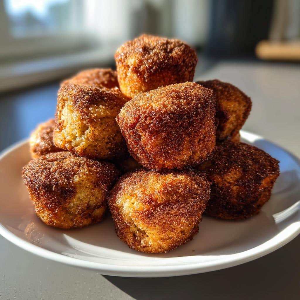 Air fryer banana bread bites - detail 1