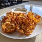 Air fryer blooming baby onions