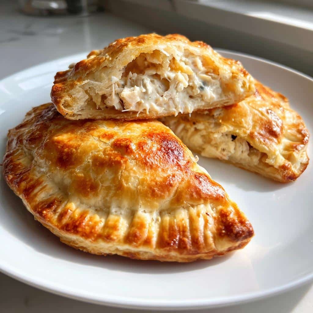 Air fryer chicken pot pie hand pies