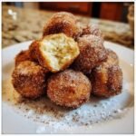 Air fryer churro donut holes