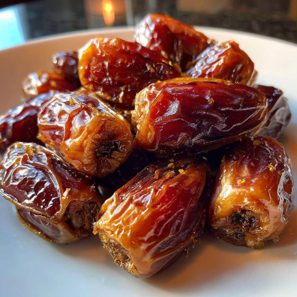 Air fryer cinnamon stuffed dates - detail 1