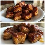 Air fryer honey garlic pork bites