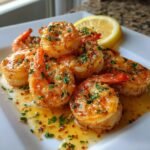 Air fryer lemon butter shrimp scampi