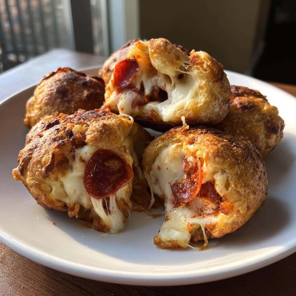 Air fryer pepperoni pizza bombs - detail 1