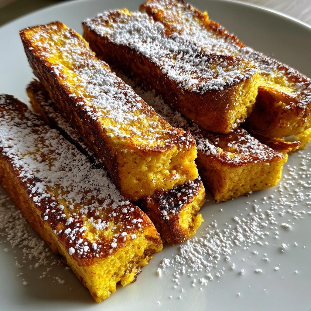Air fryer pumpkin spice French toast sticks - detail 1