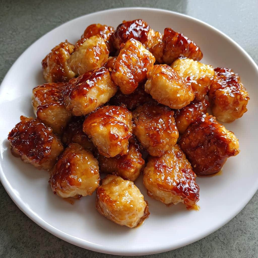 Air fryer sweet and sour chicken bites - detail 1