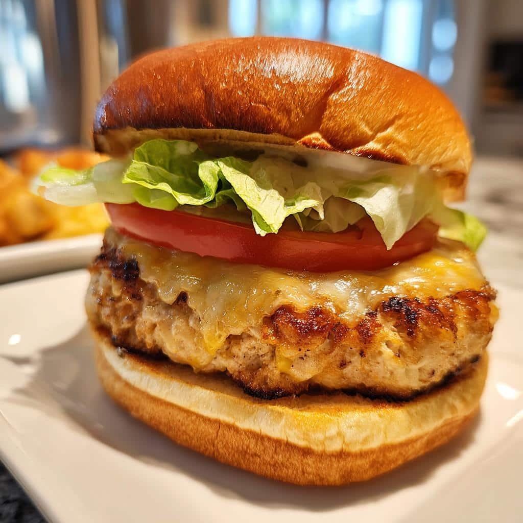 Air fryer turkey smash burgers - detail 1