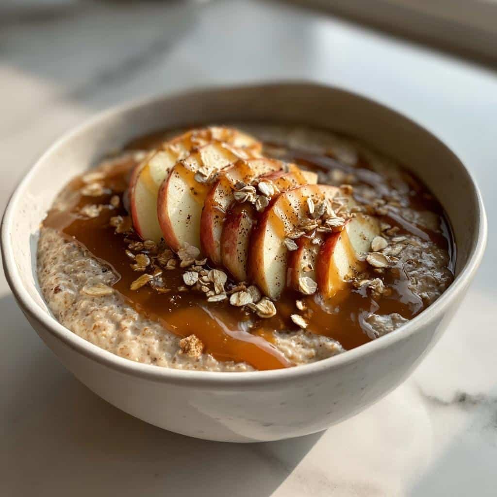 Apple pie smoothie bowl