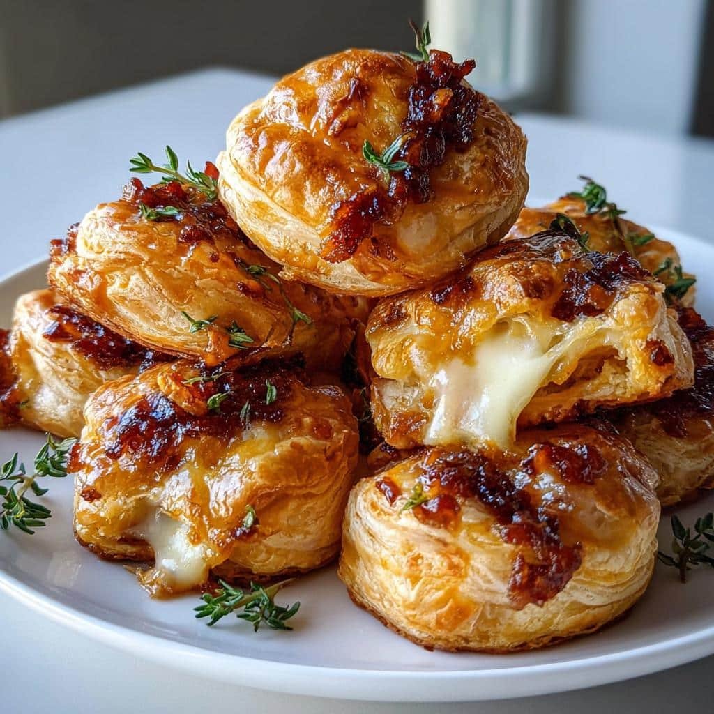 Bacon jam brie bites - detail 1