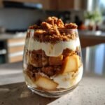 Biscoff apple crumble parfaits