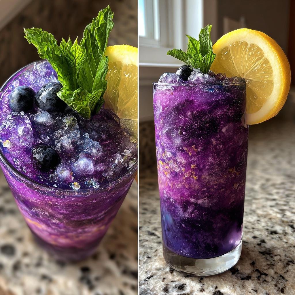 Blueberry Lemon Drop Slushies