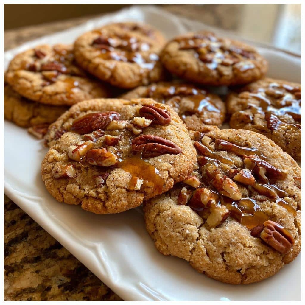 Brown butter maple pecan cookies - detail 1