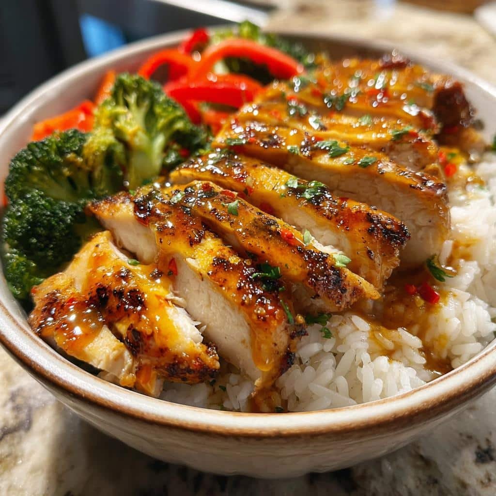 Cajun honey butter chicken bowls