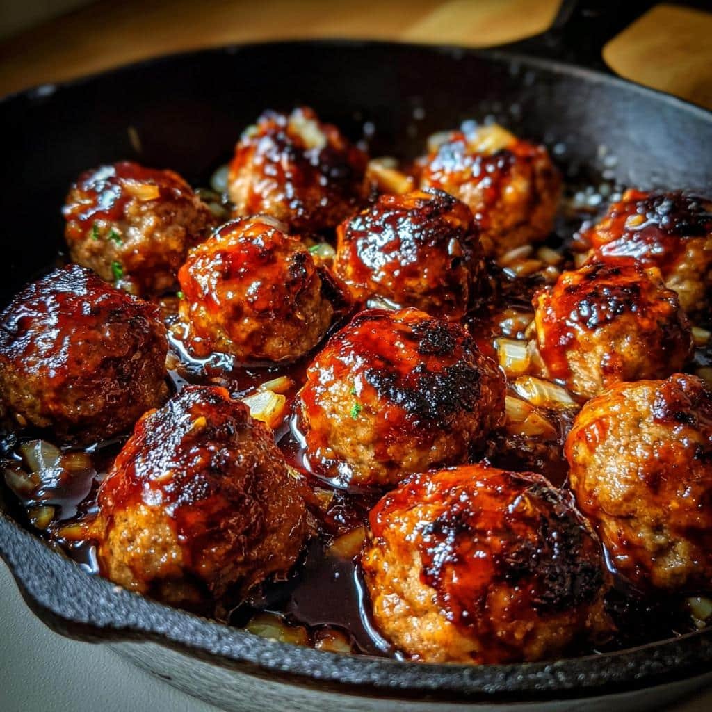 Chipotle maple meatballs skillet - detail 1