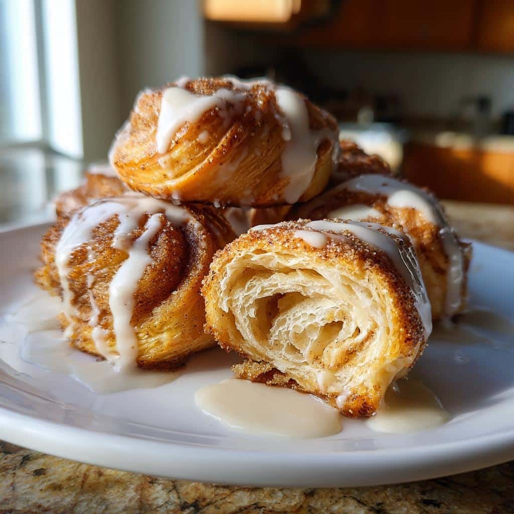 Cinnamon roll croissant bites - detail 1