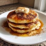 Cinnamon roll protein pancakes