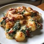 Creamy tuscan gnocchi bake
