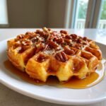 Maple pecan protein waffles