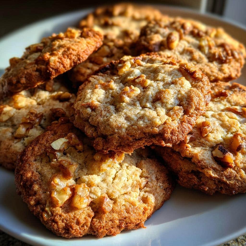 Maple walnut banana bread cookies - detail 1