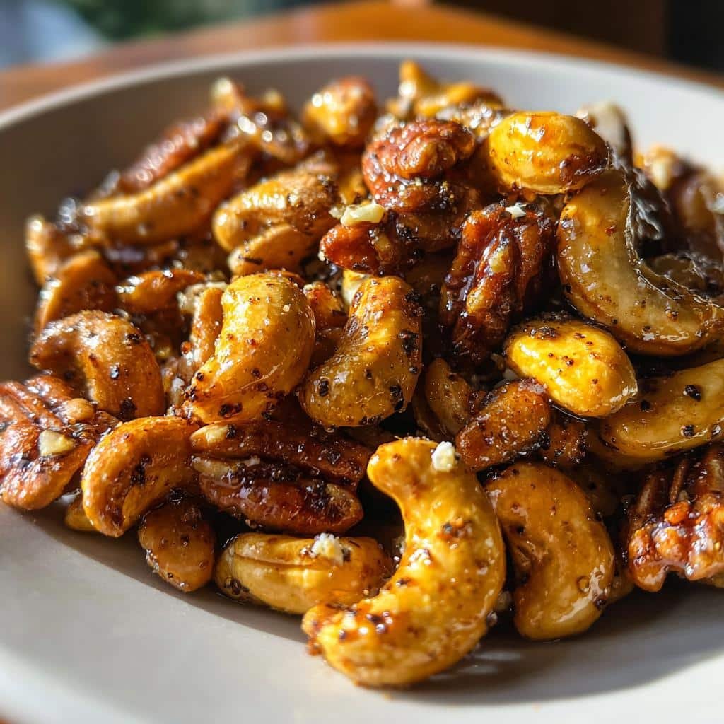 Miso maple roasted nuts - detail 1