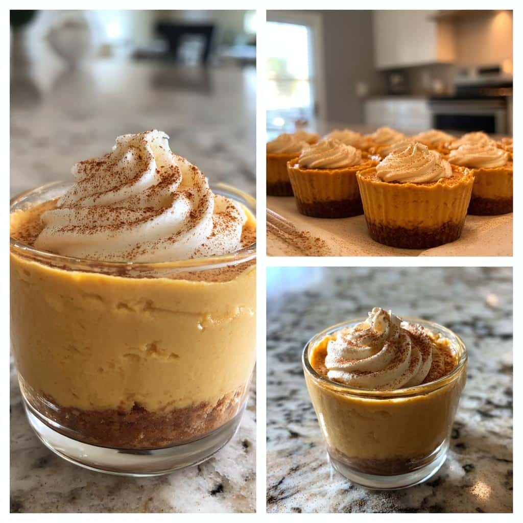 Protein pumpkin cheesecake cups - detail 1