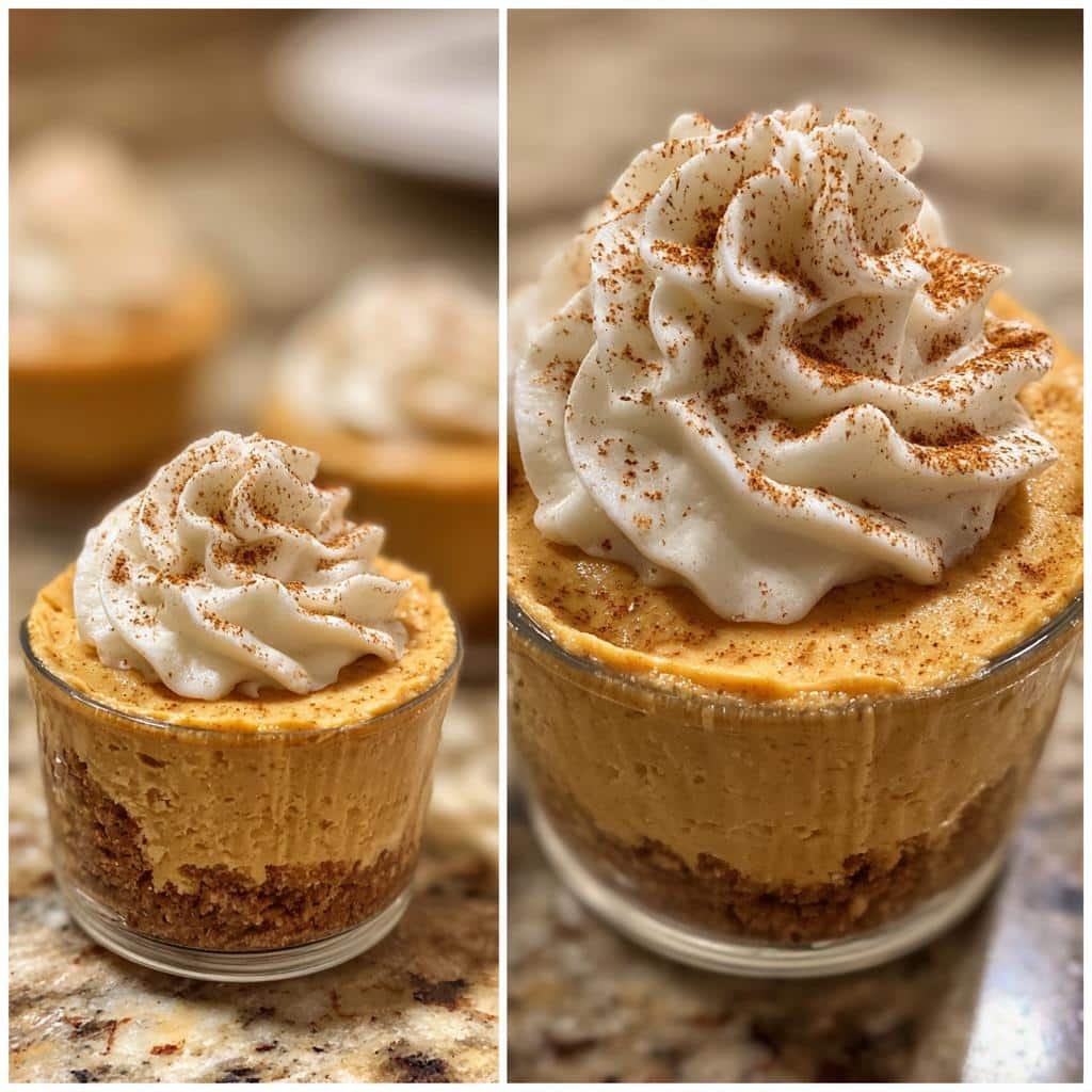 Protein pumpkin cheesecake cups