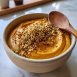 Pumpkin hummus with dukkah