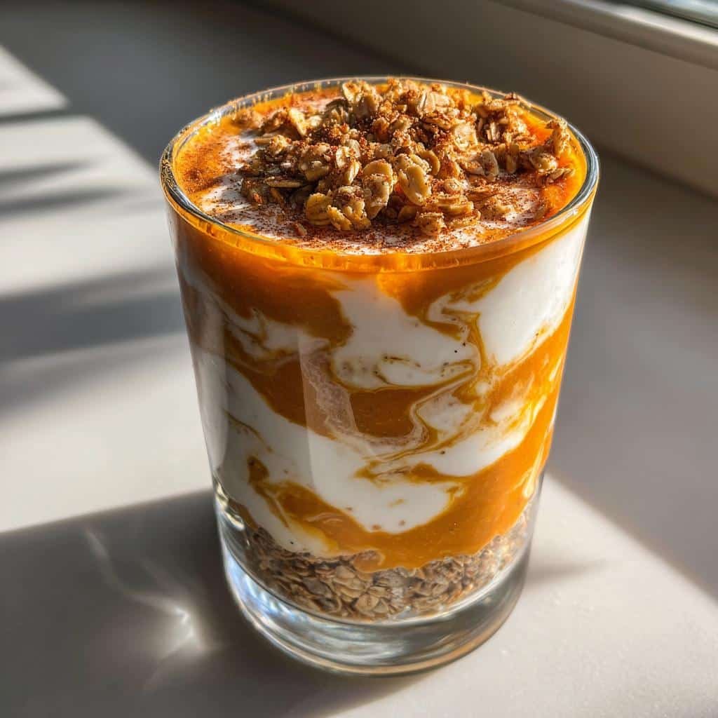 Pumpkin spice chia pudding parfait - detail 1