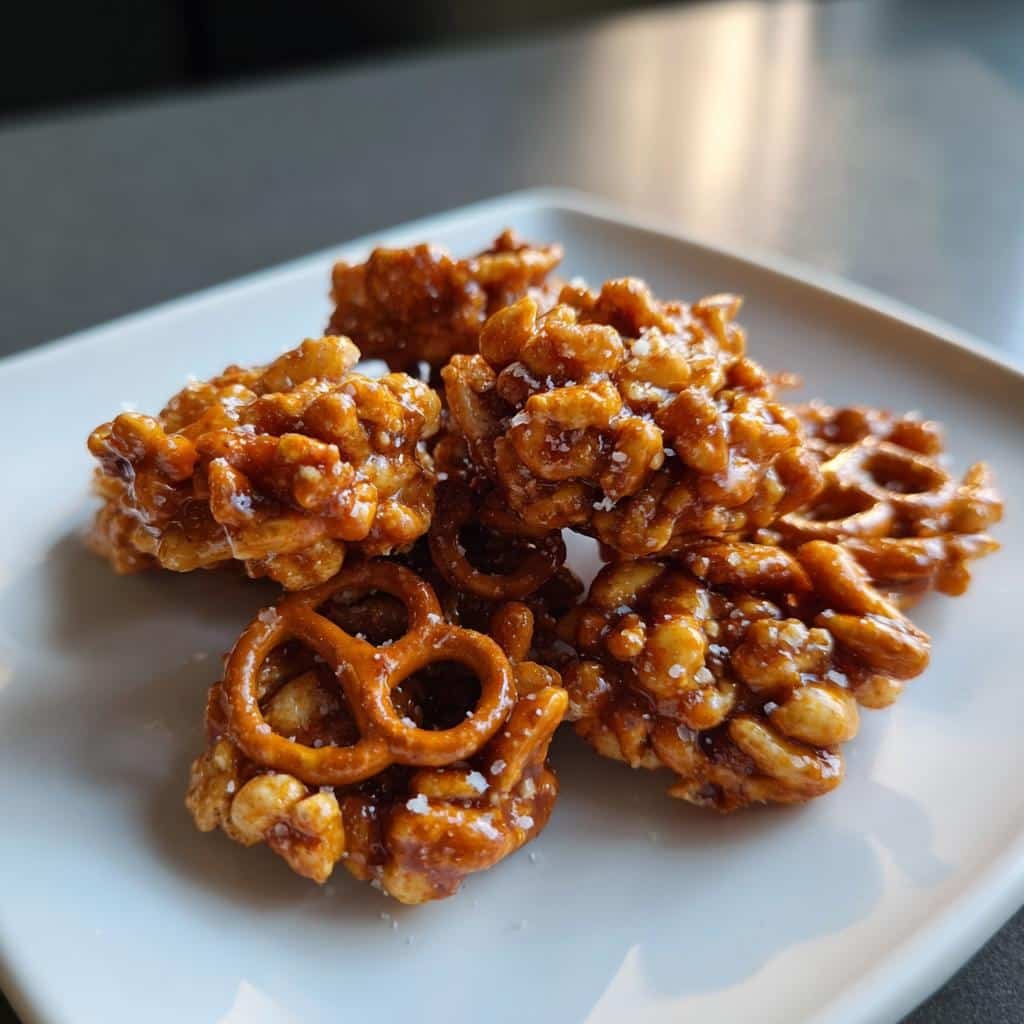 Pumpkin spice snack mix clusters - detail 1