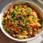 TikTok Deconstructed Egg Roll Bowl Air Fryer