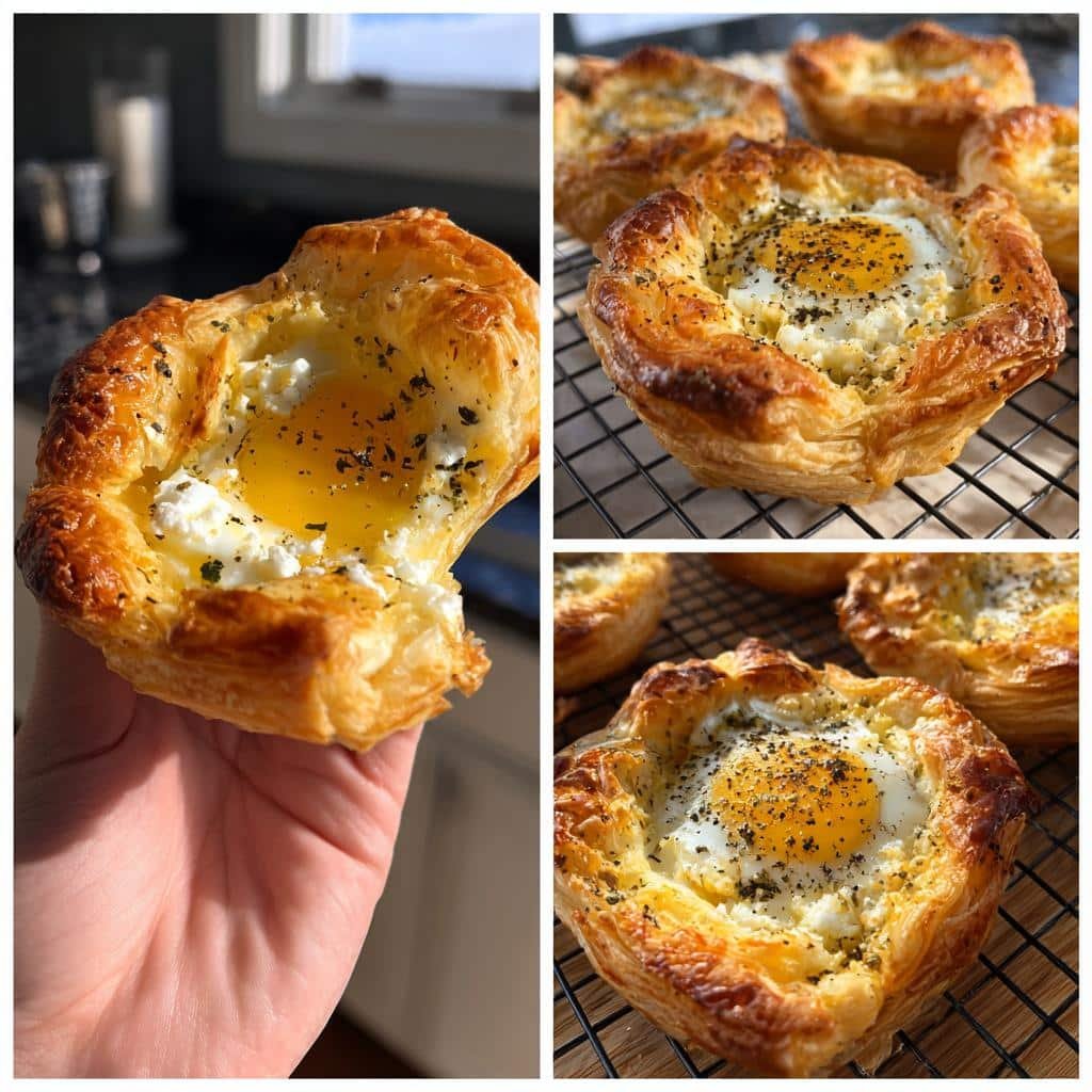 TikTok Feta Egg Puff Pastry Cups Air Fryer - detail 1