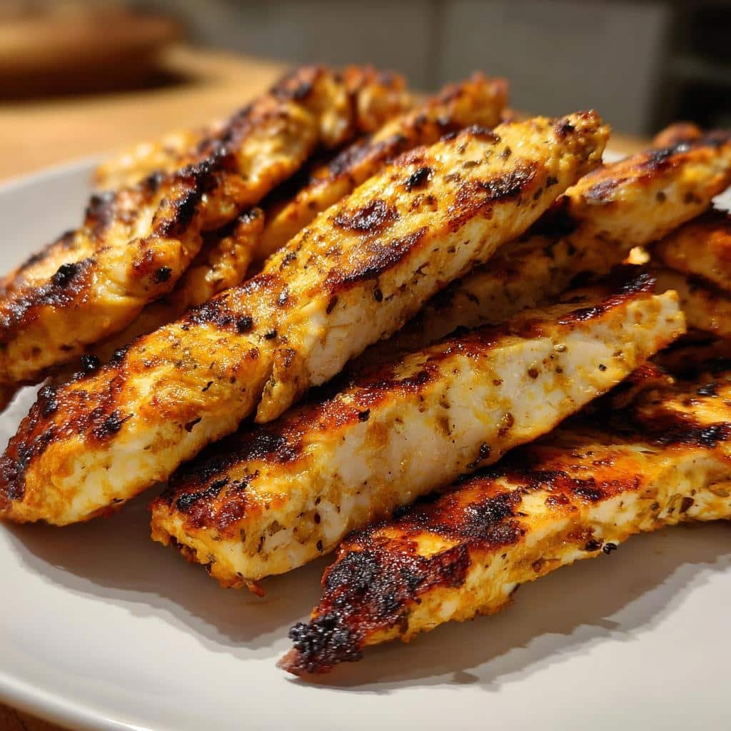 Air fryer Greek yogurt marinated chicken - detail 1