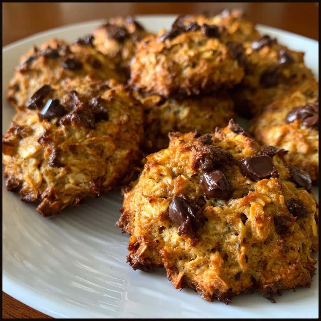 Air fryer banana oat breakfast cookies - detail 1