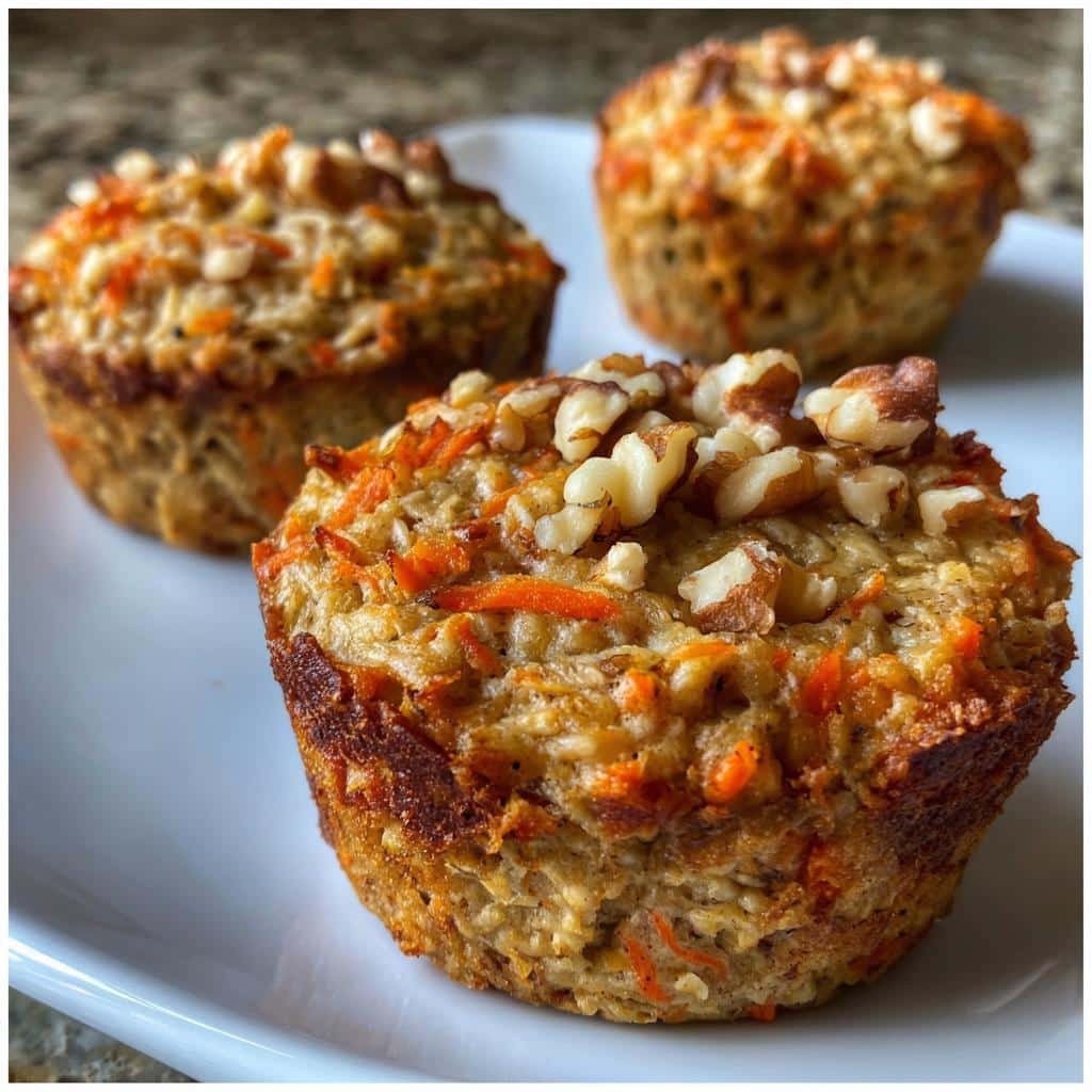 Air fryer carrot cake oatmeal cups - detail 1