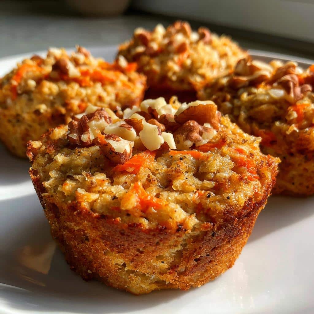 Air fryer carrot cake oatmeal cups