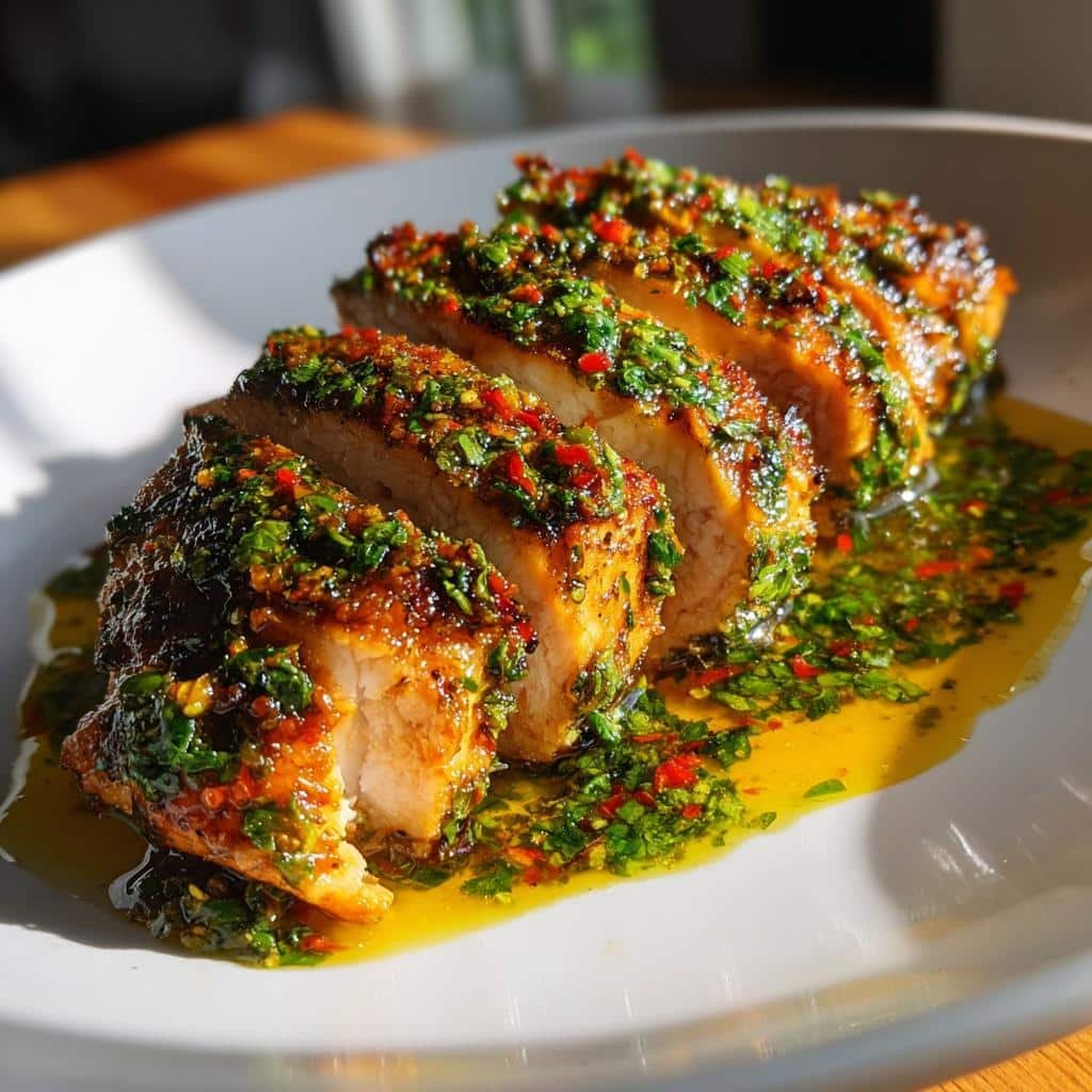 Air fryer chimichurri chicken breast