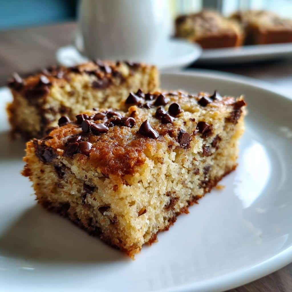 Air fryer chocolate chip banana bars